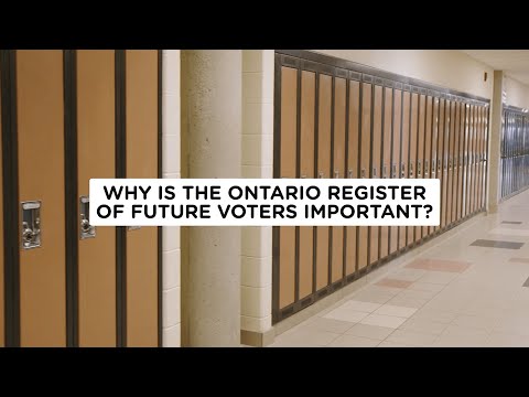 Why is the Ontario Register of Future Voters Important?