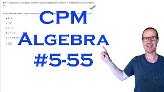 Famous CPM Algebra Chapter 5 Problem 55 Wealth