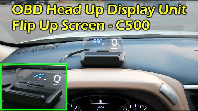 P2 HUD OBD2 Display Head-Up-Display Auto mit Neigungsmesser GPS