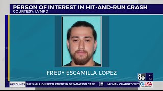 Las Vegas police search for person of interest in hit-and-run crash that killed child