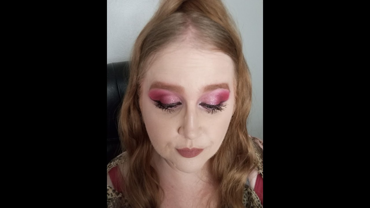 MAROON AND PINK *GLITTER* | FEARLESS EYESHADOW LOOK