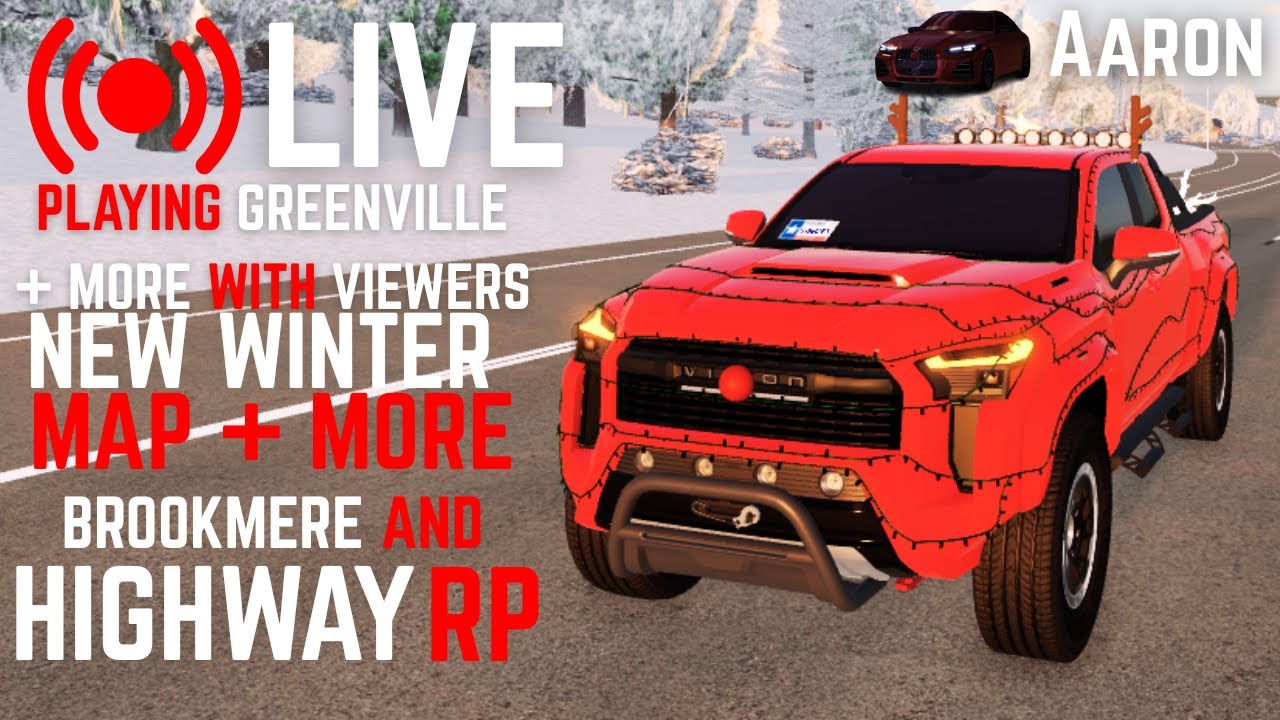 🔴 LIVE | NEW WINTER UPDATE | Playing Greenville + More with Viewers! | Roblox