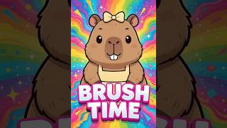Brush Your Teeth Song for Kids | 30 Minute Loop | Sara Sara Capybara