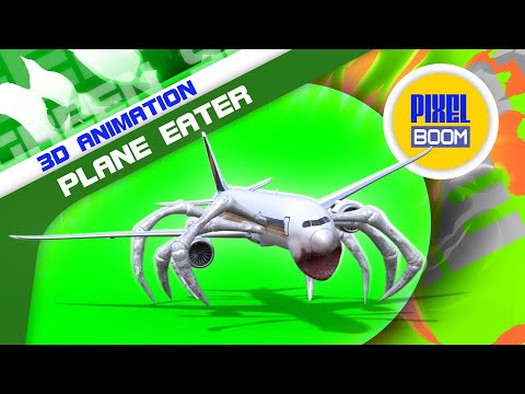 Green Screen Plane Eater Horror SCP 3D Animation - PixelBoom