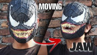 How To Make The Venom Mask With Cardboard Moving Jaw Diy