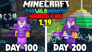 Tóm Tắt 200 Ngày Minecraft 1.19 Sinh Tồn Siêu Khó Tôi Đánh Bại Warden ??