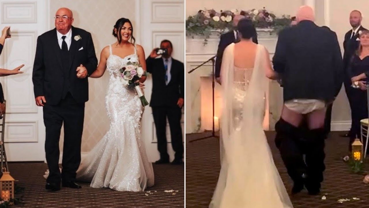 Bride Issues Hilarious PSA After Her 74-Year-Old Dad's Pants Fell Down  Walking Her Down the Aisle