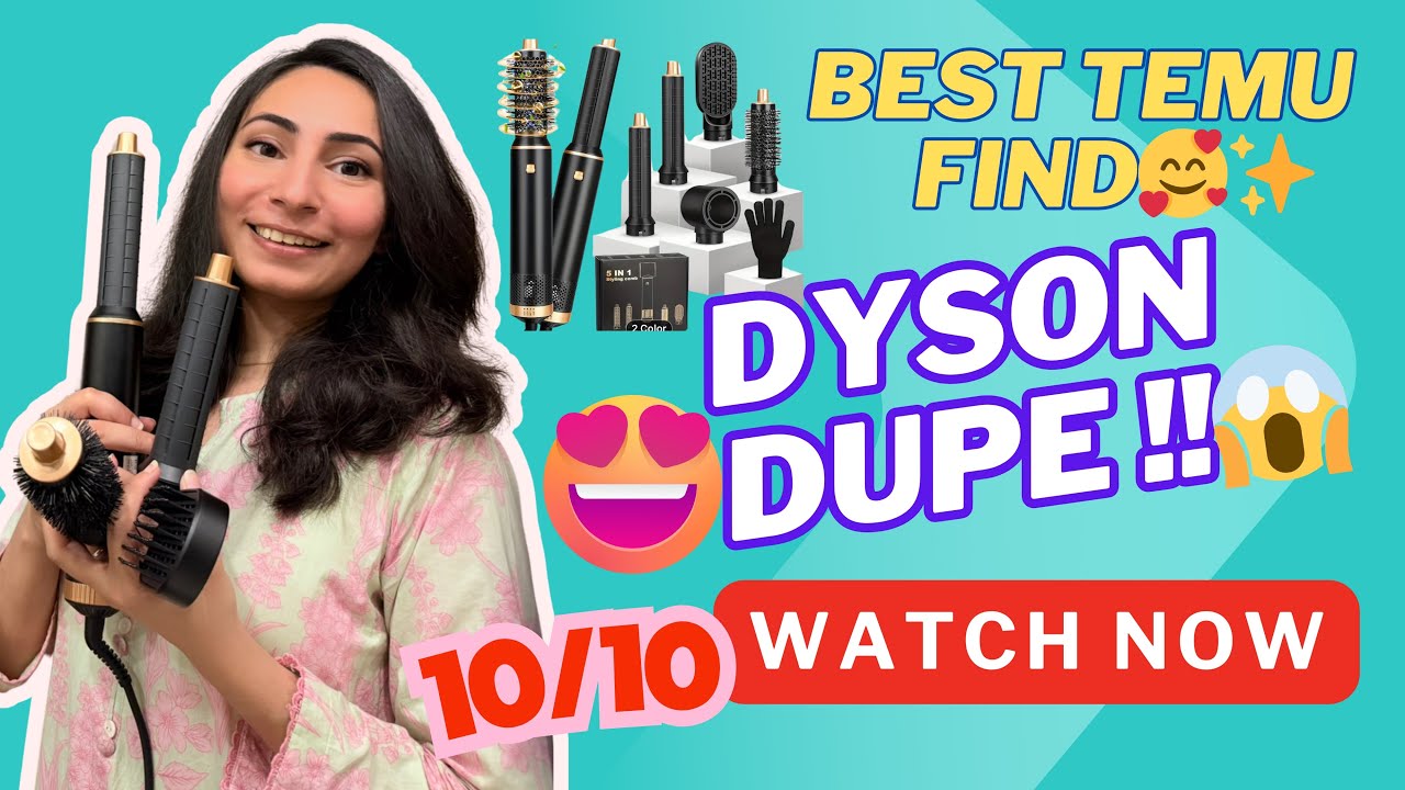 Dyson Dupe! 😱 under 60 AED from @temu is it worth it or not? Lers find out together ✨🥰