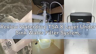 Review Waterdrop TSA 8 Layer Under Sink Water Filter System, Under Sink Water Filtration System, Red
