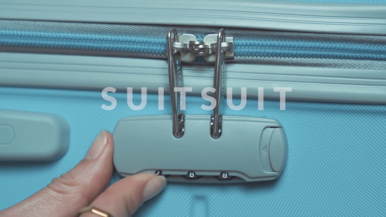 Hoe ik het (TSA) cijferslot van mijn koffer in? – SUITSUIT