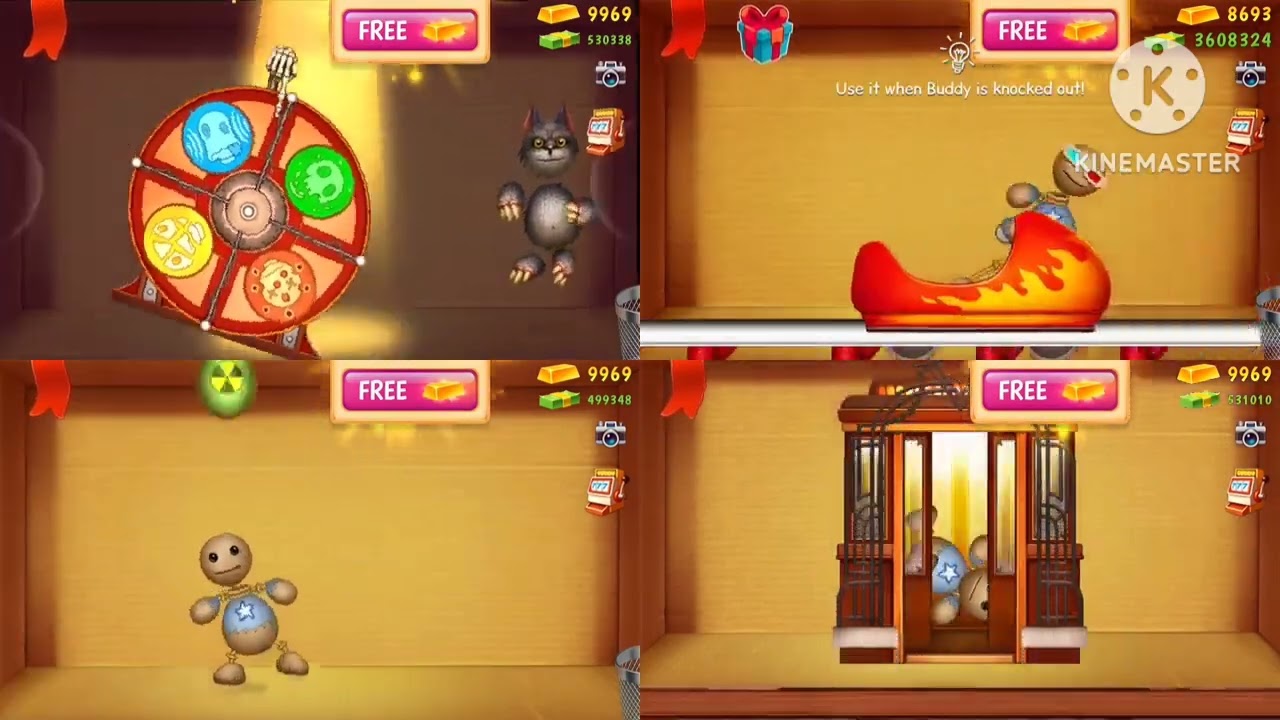 Up to faster 4 parison to Kick the buddy