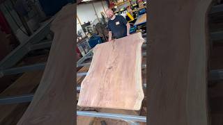 ECA TV | Flattening a Beautiful Live Edge Wood Slab Tabletop | Woodworking
