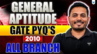 General Aptitude | GATE PYQ's - 2010 | All Branch | Aman Raj Sir