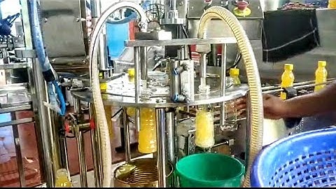 Rotary juice filling capping machine, Automatic juice bottle packing machine, Beverage filling mach