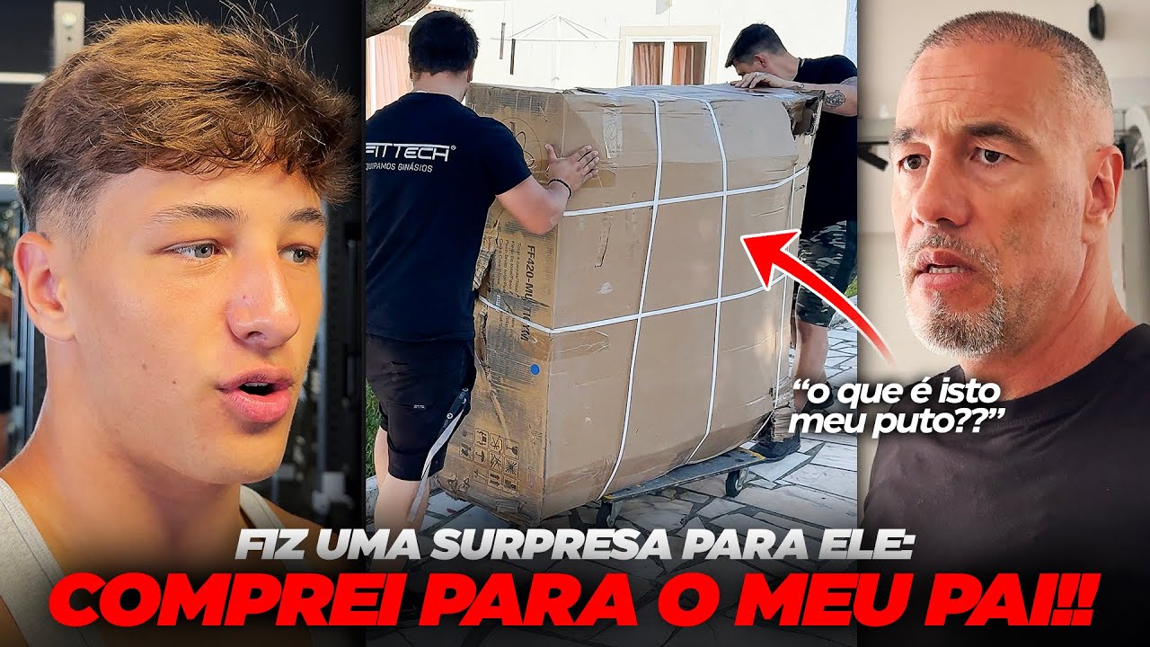 REAÇÃO DO MEU PAI AO RECEBER UMA MÁQUINA NOVA *ele não estava à espera disto*