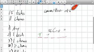 Combinations and Problem Solving Grade 12 Data Management Lesson 5 2 11 4 15