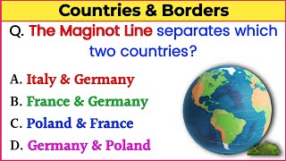 Countries and Borders | Most Important GK Questions | @gksprint15