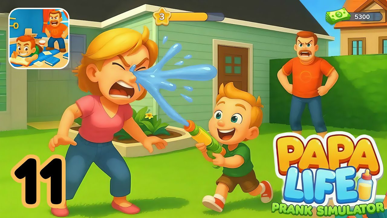 Papa Life Prank Simulator | Gameplay Part 11 | Papa Being Prankster Now | Android iOS | New Update