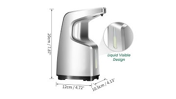 CasaTimo Automatic Touchless Hand Sanitizer Dispenser, Automatic Soap Dispenser