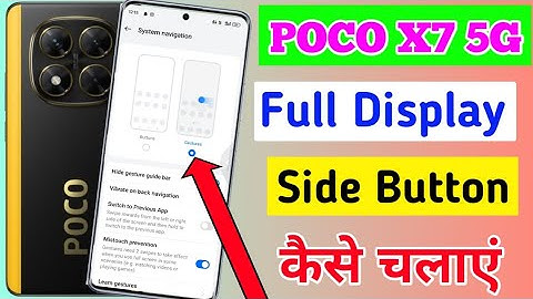 Poco X7 5g me full display settings kaise kare/ how to enable full screen in poco x7 5g mobile me