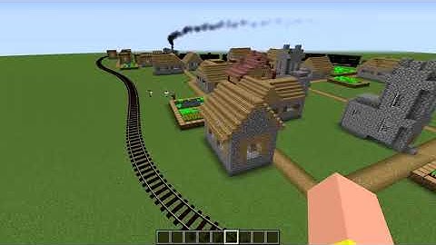 Minecraft Immersive Railroading Loop Around Villages