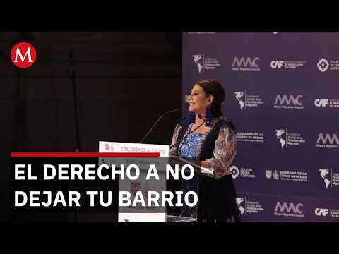 Desde Nueva York, Clara Brugada expone su política de vivienda contra la expulsión de comunidades