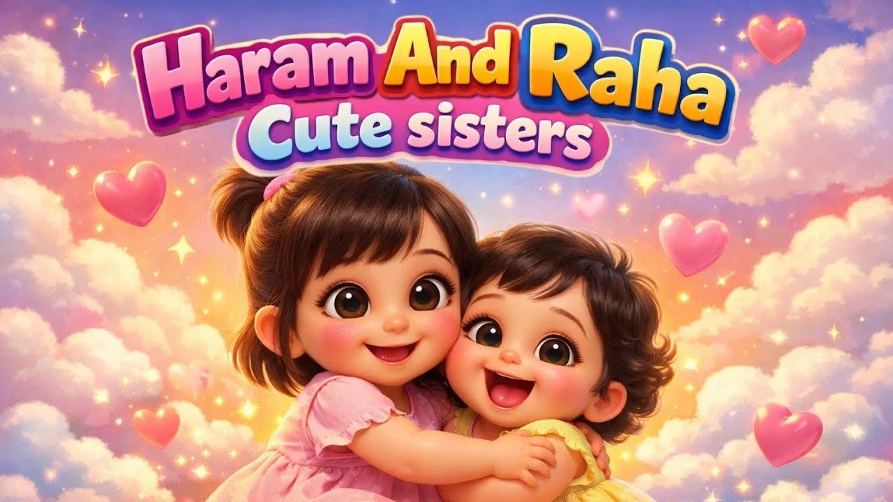 Haram And Raha Cute sisters| Little Sisters Love | kids story 