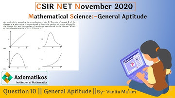 Question 10 | CSIR NET Nov 2020 | General Aptitude | Mathematical Science | By Vanita Ma
