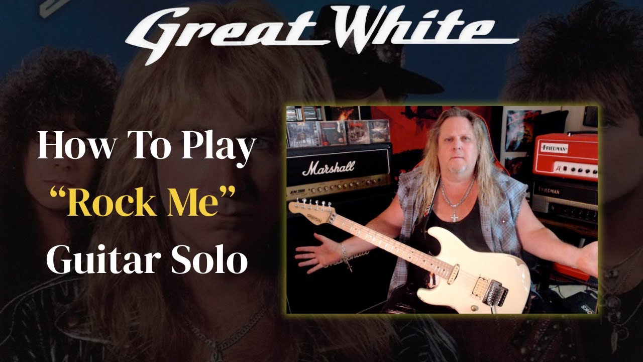 Great White Rock Me Guitar Solo Lesson - YouTube