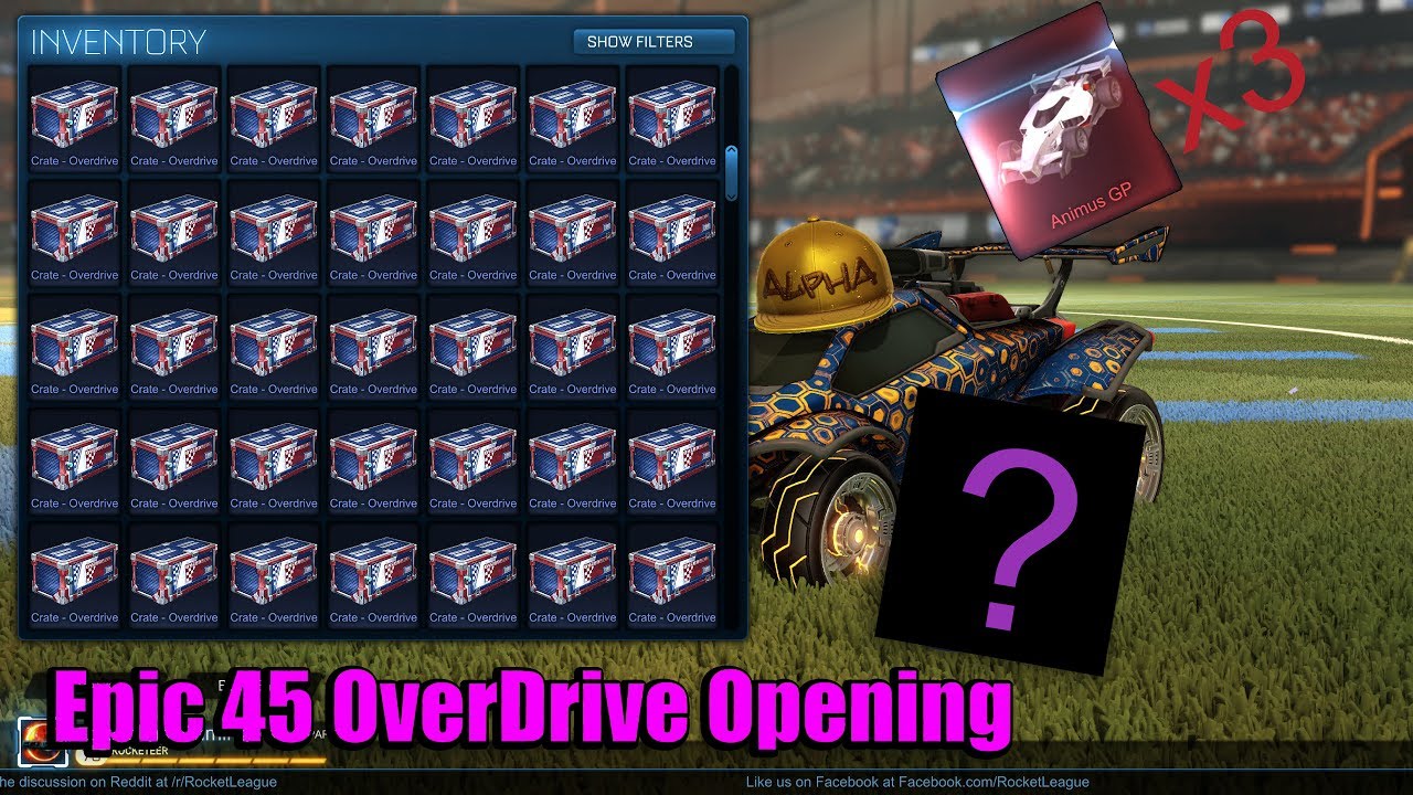 New Rocket League 45 Overdrive Crate Opening!