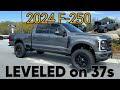 2024 ford f250 carbonized gray 25 leveled on 37s