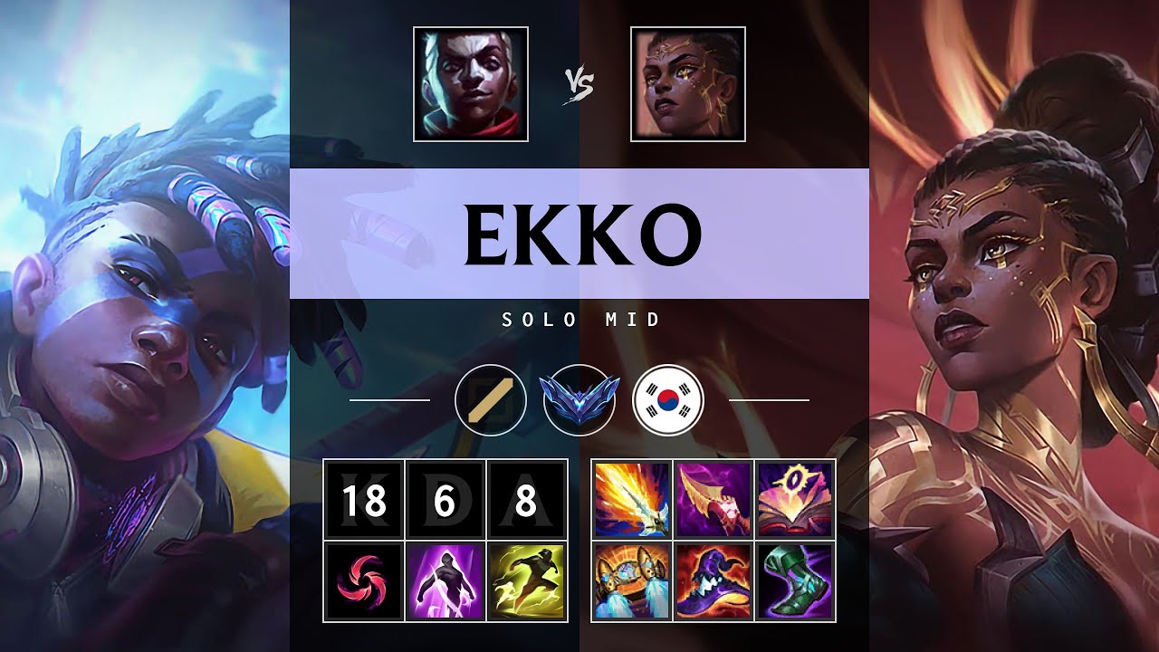 Ekko Mid vs Mel - KR Diamond Patch 25.13