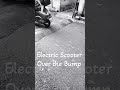 Electric Scooter Over The Bump in Slow-motion, suspension seems very stiff #slowmotion #scooty