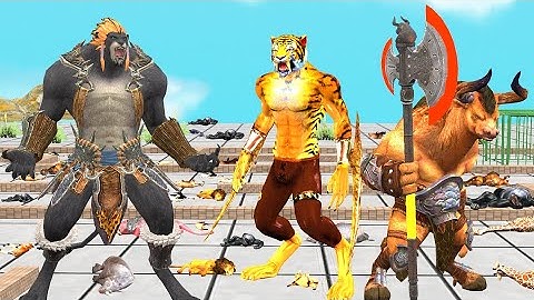 Ultimate Wild Animal vs 3 Monster Hero