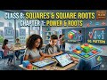 Class 8 chapter squares and root squares part 1 #maths #squares #roots #ncrt #cbsc #class8