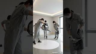 Mirror Finish Marble Epoxy Floor is INSANE 🤯 #epoxy #transformation #viralshorts