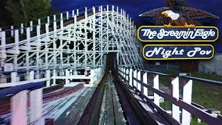 The Screamin' Eagle HD Night Ride, Front Seat On Ride POV & Review, PTC Coaster, Six Flags St. Louis