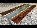 STEEL (Instead of Epoxy) RIVER TABLE!!!