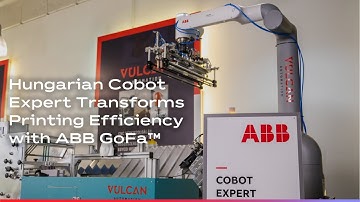 Hungarian Cobot Expert Transforms Printing Efficiency with ABB GoFa™ - A palletizing application