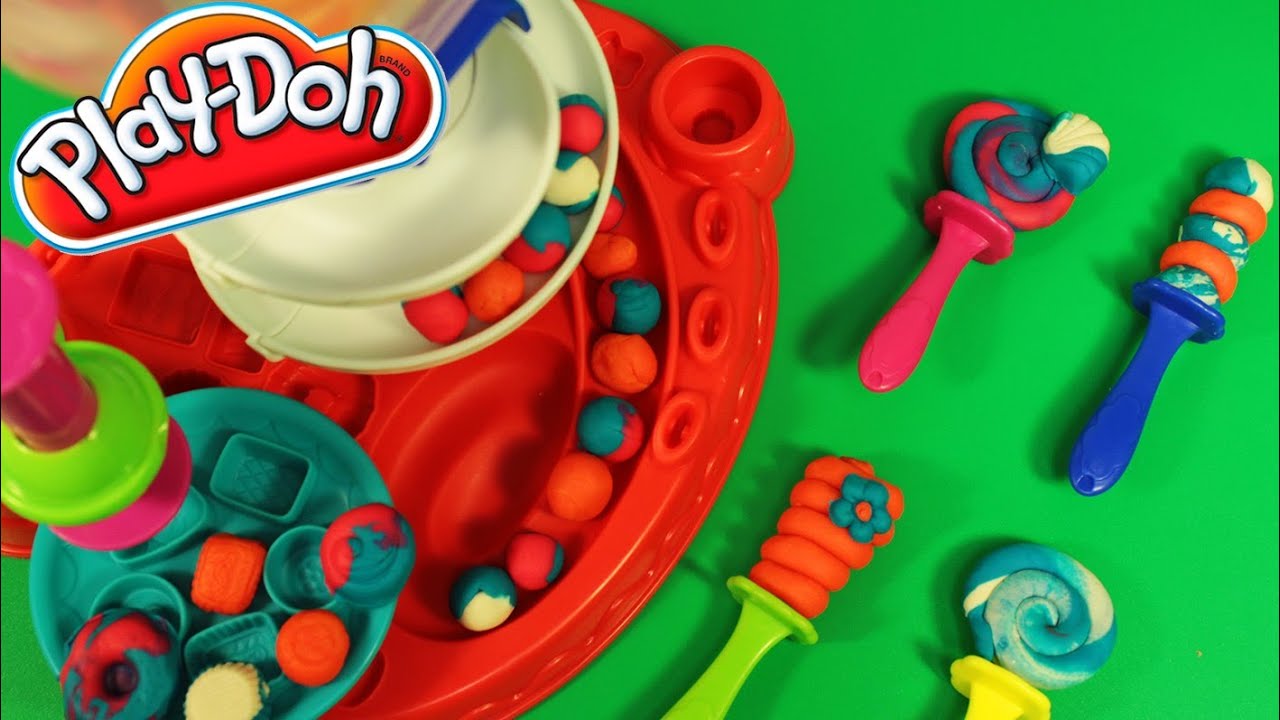 Play Doh Candy Cyclone Gumball Machine Playdough Balls Sweets ガムボールマシーン
