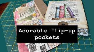 FLIP-UP DOUBLE POCKETS from junk mail envelopes ~ #junkjournalideas