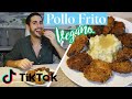 ✅  Receta Pollo Frito VEGANO estilo KFC + Pure de Papa | TikTok 😱