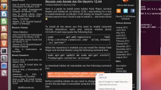 Installing Adobe Air, Acrobat Reader and Flash Player on Ubuntu 12.04