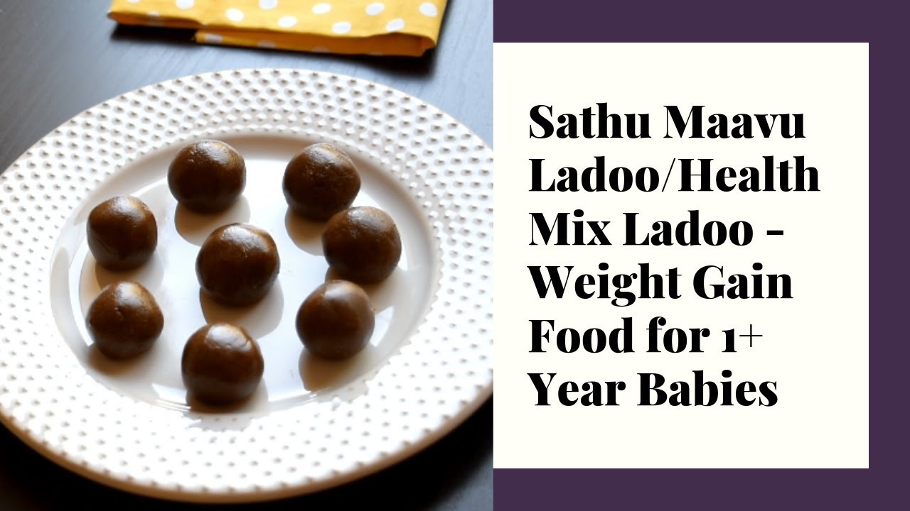 Sathu Maavu Ladoo Recipe For 1+ Year Babies Health Mix Ladoo Weight