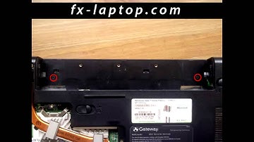 Disassembly Gateway P series - replacement, clean, take apart, keyboard, screen, battery