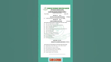 COMPUTER STUDIES CLASS 9TH/MODEL EXAM PAPER 2023/KARACHI BOARD