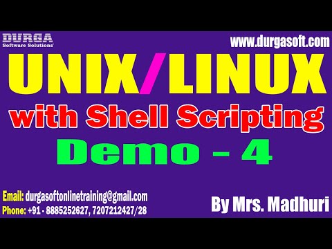 UNIX/LINUX tutorials || Demo - 4 || by Mrs. Madhuri on 30-10-2023 @8AM IST
