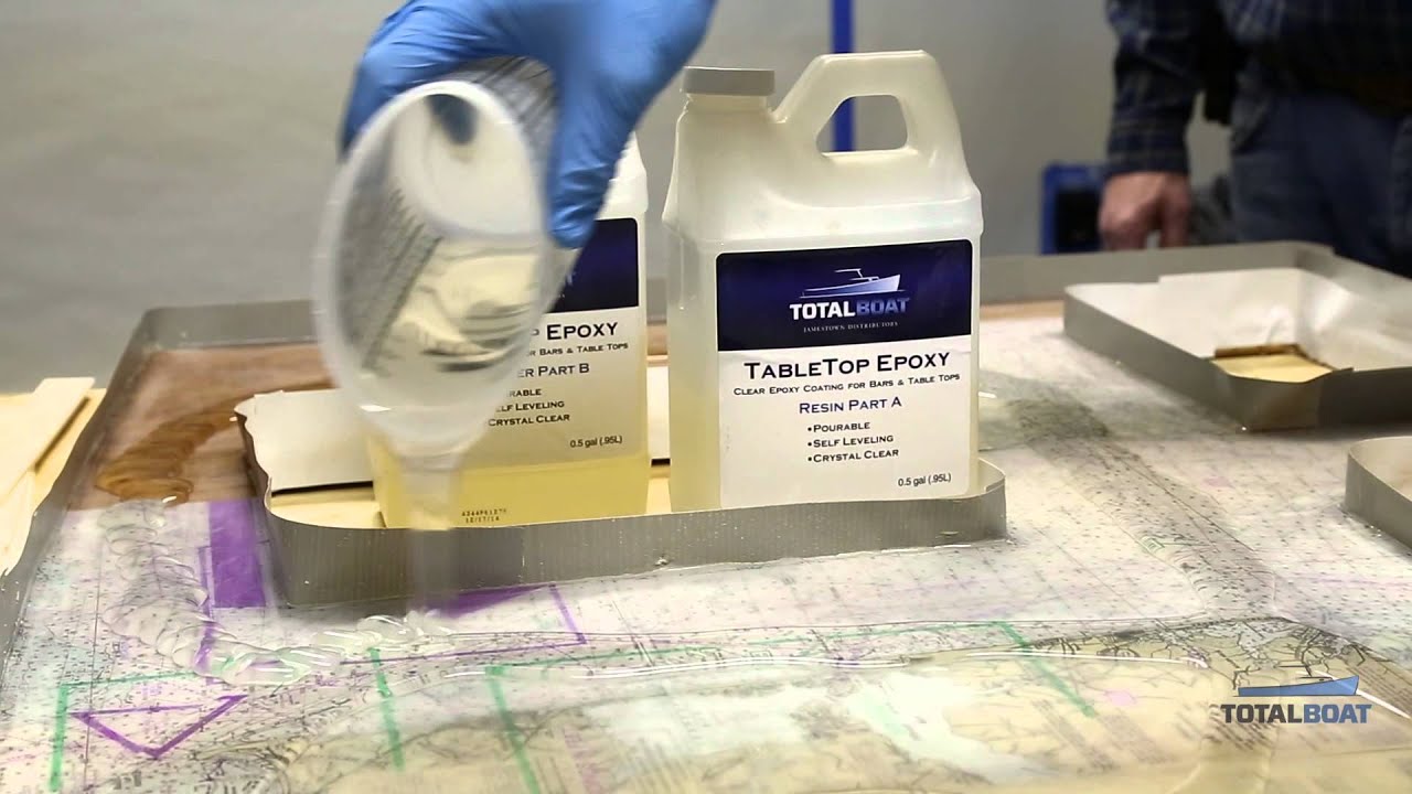 How to Apply Clear TableTop Epoxy by TotalBoat 