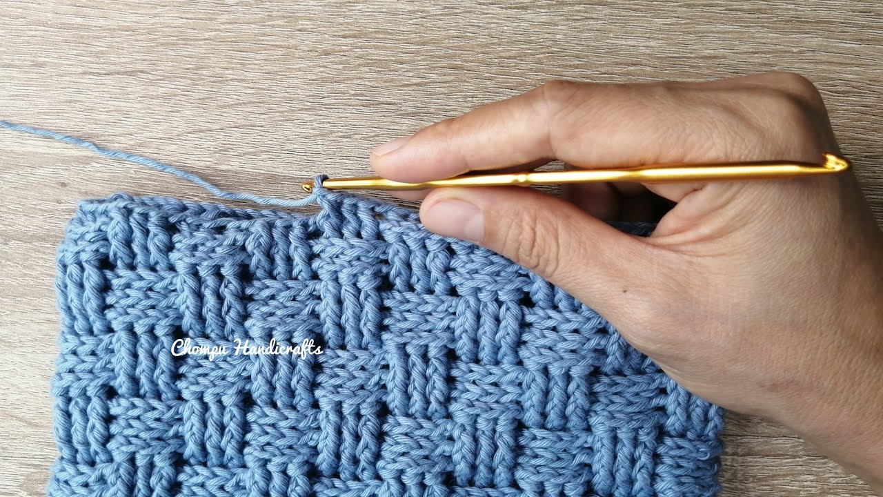 Tutorial Crochet Cross Bag Basket Weave Stitch YouTube