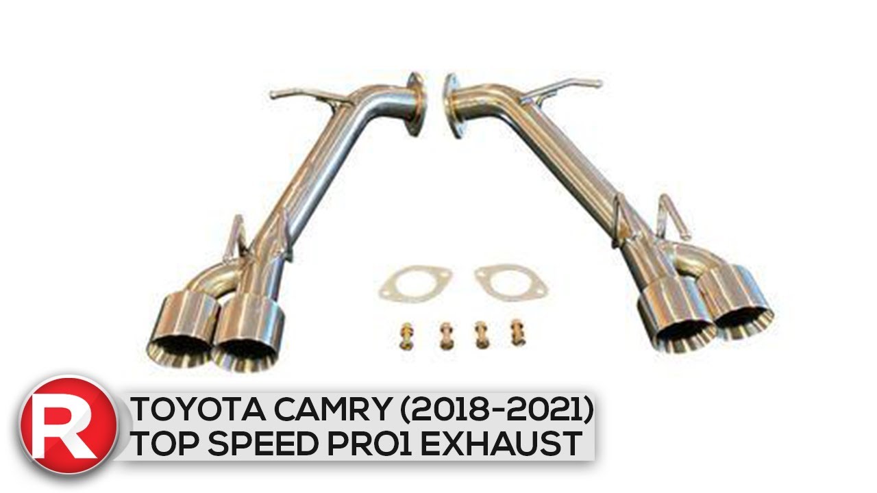 Top Speed Pro 1 Exhaust Toyota Camry (2018-2021) Straight Pipe Muffler ...